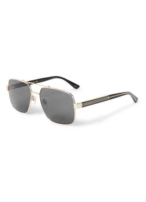 gucci zonnebril met goud|Gucci Zonnebril GG0529S • Goud • de Bijenkorf.